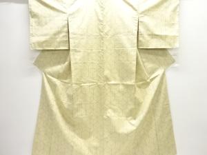 未使用品　麻の葉模様織出し西陣お召し着物